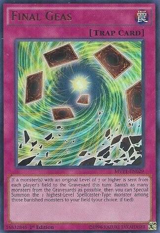 Final Geas MVP1-EN029 card from The Dark Side of Dimensions Movie Pack