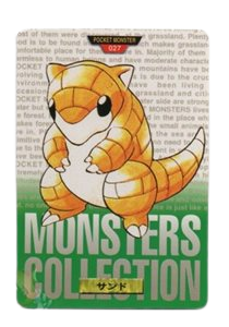 Sandshrew [Green] 27 card from Bandai Carddass