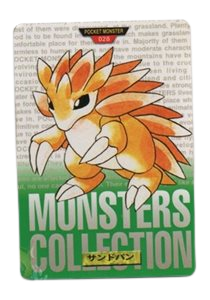 Sandslash [Green] 28 card from Bandai Carddass