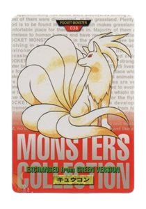 Ninetales [Red] 38 card from Bandai Carddass