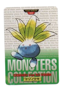 Oddish [Green] 43 card from Bandai Carddass