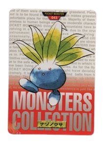 Oddish [Red] 43 card from Bandai Carddass