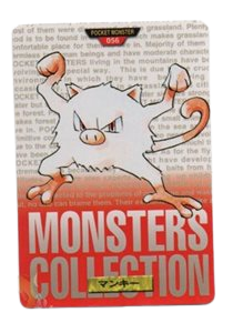 Mankey [Red] 56 card from Bandai Carddass