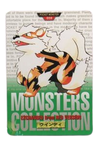 Arcanine [Green] 59 card from Bandai Carddass