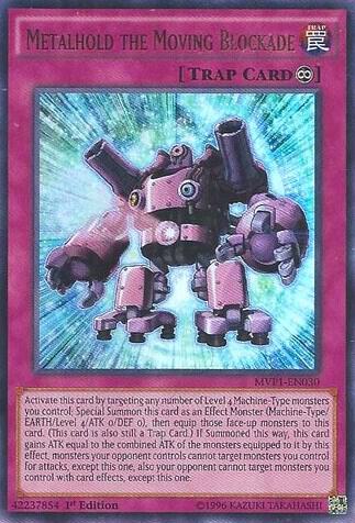 Metalhold the Moving Blockade MVP1-EN030 card from The Dark Side of Dimensions Movie Pack