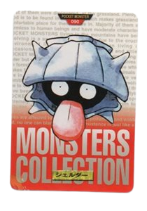 Shellder [Red] 90 card from Bandai Carddass