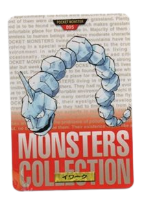 Onix [Red] 95 card from Bandai Carddass