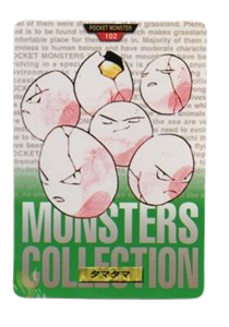 Exeggcute [Green] 102 card from Bandai Carddass