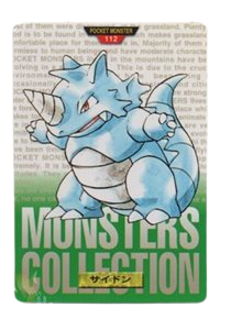 Rhydon [Green] 112 card from Bandai Carddass