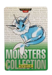 Vaporeon [Green] 134 card from Bandai Carddass