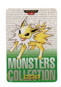 Jolteon [Green] 135 card from Bandai Carddass