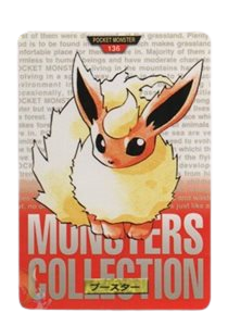Flareon [Red] 136 card from Bandai Carddass