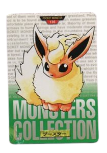 Flareon [Green] 136 card from Bandai Carddass