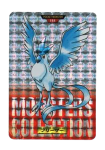 Articuno [Red] 144 card from Bandai Carddass