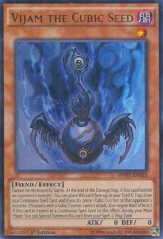 Vijam the Cubic Seed MVP1-EN032 card from The Dark Side of Dimensions Movie Pack