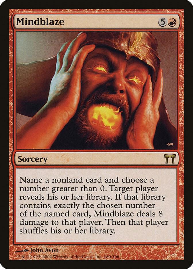 Mindblaze 180 card from Champions of Kamigawa