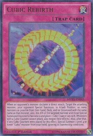 Cubic Rebirth MVP1-EN043 card from The Dark Side of Dimensions Movie Pack