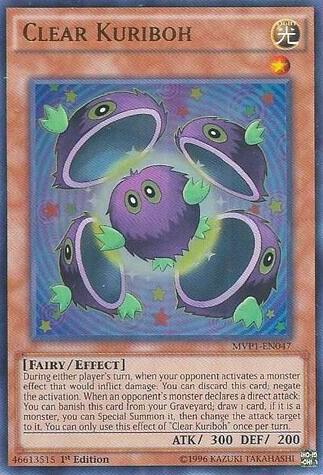 Clear Kuriboh MVP1-EN047 card from The Dark Side of Dimensions Movie Pack