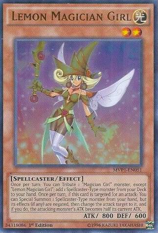 Lemon Magician Girl MVP1-EN051 card from The Dark Side of Dimensions Movie Pack