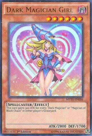 Dark Magician Girl MVP1-EN056 card from The Dark Side of Dimensions Movie Pack