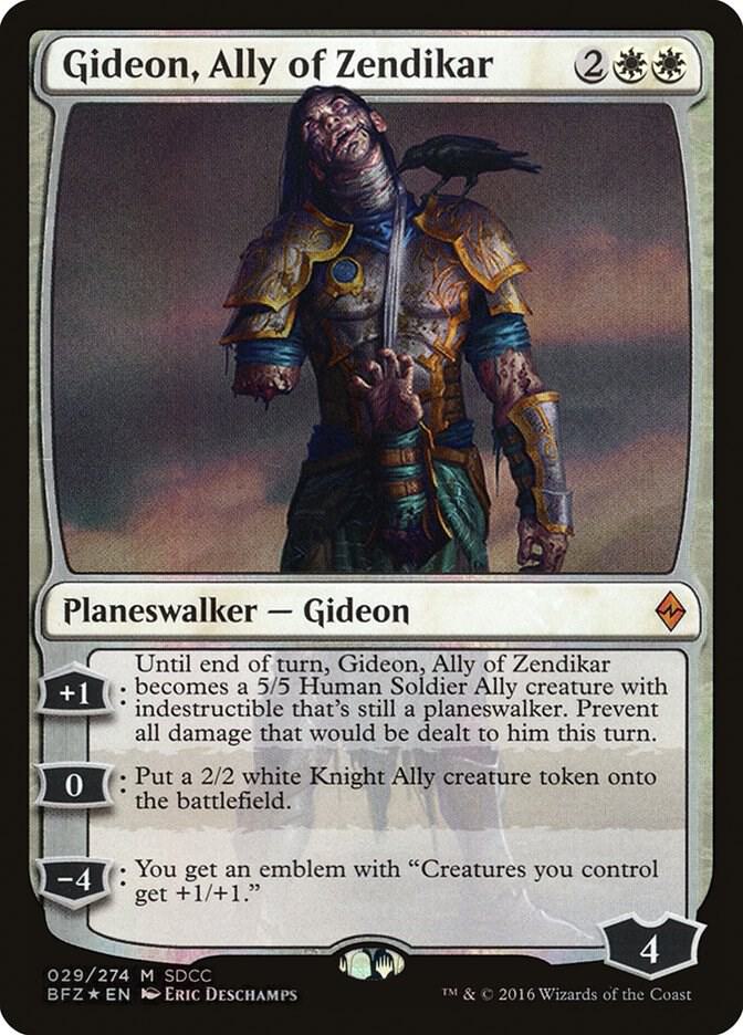 Gideon, Ally of Zendikar (SDCC 2016 Exclusive) 29 card from Media Promos