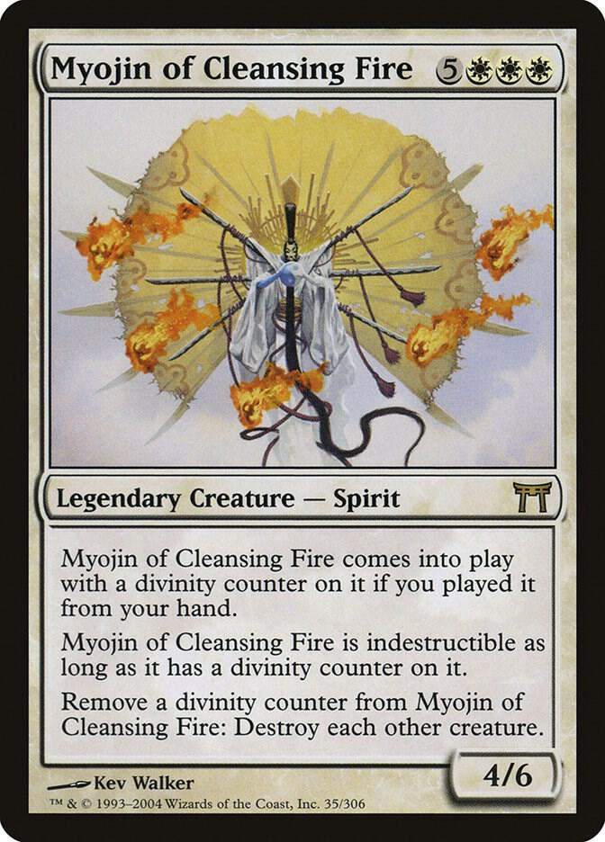 Myojin of Cleansing Fire 35 card from Champions of Kamigawa