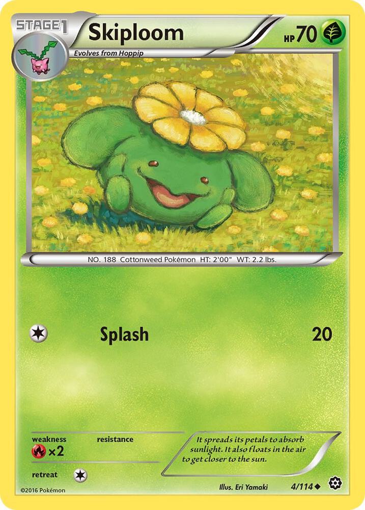 Skiploom 4/114 card from XY - Steam Siege