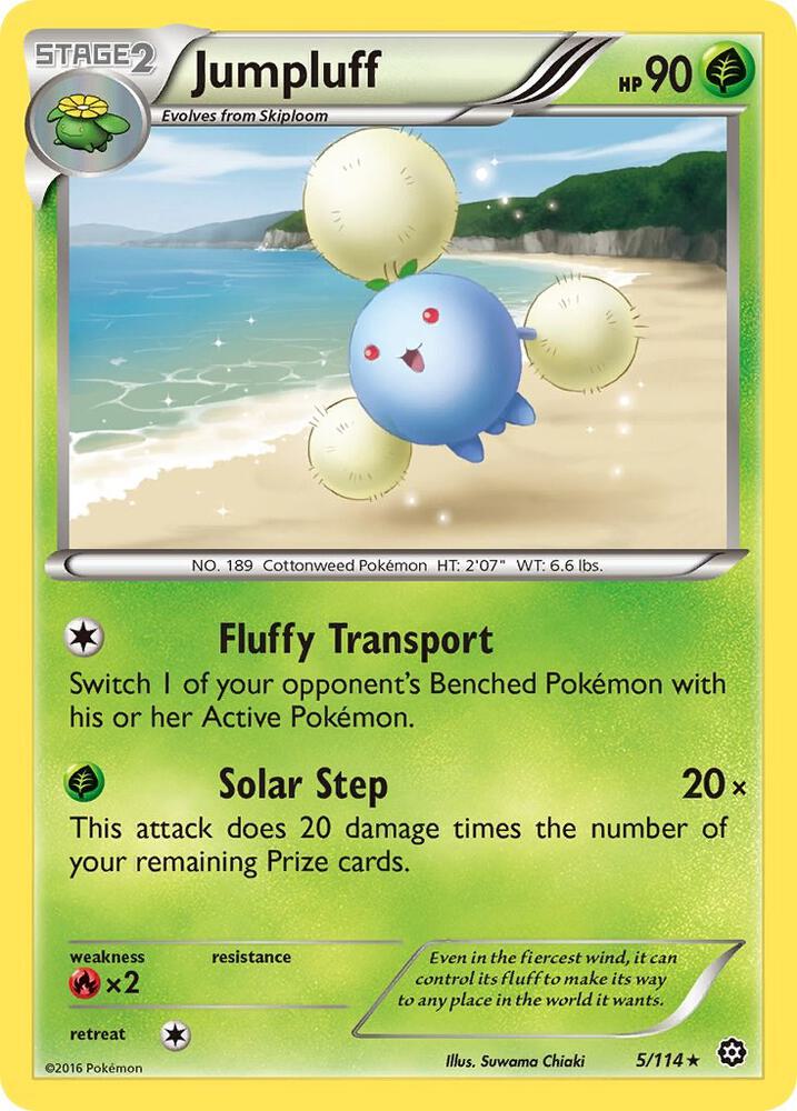 Jumpluff 5/114 card from XY - Steam Siege