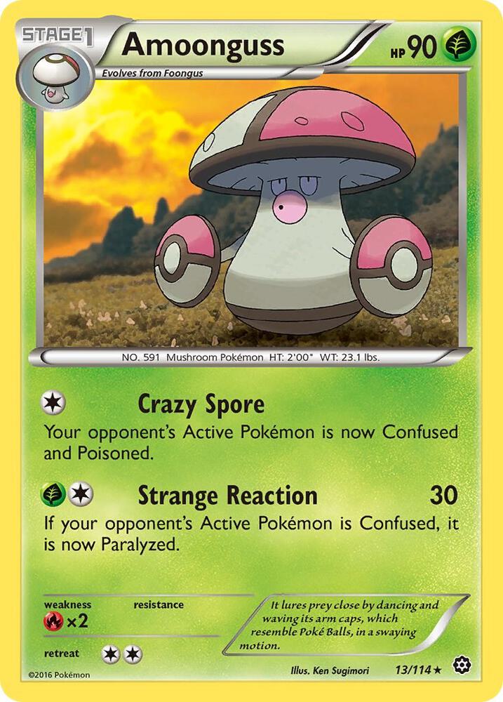 Amoonguss 13/114 card from XY - Steam Siege