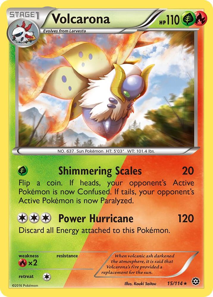 Volcarona 15/114 card from XY - Steam Siege