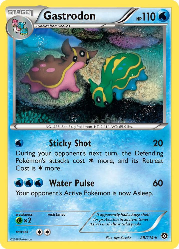 Gastrodon 29/114 card from XY - Steam Siege
