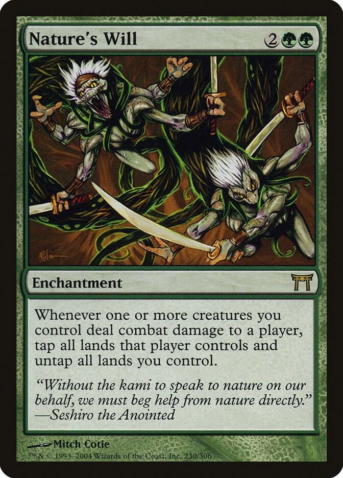 Nature's Will 230 card from Champions of Kamigawa