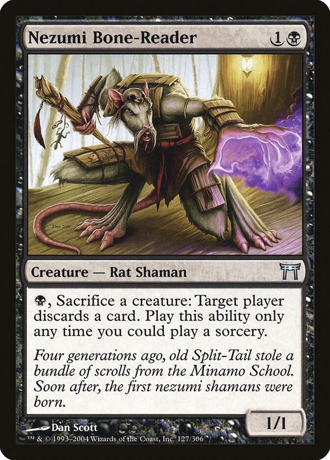 Nezumi Bone-Reader 127 card from Champions of Kamigawa