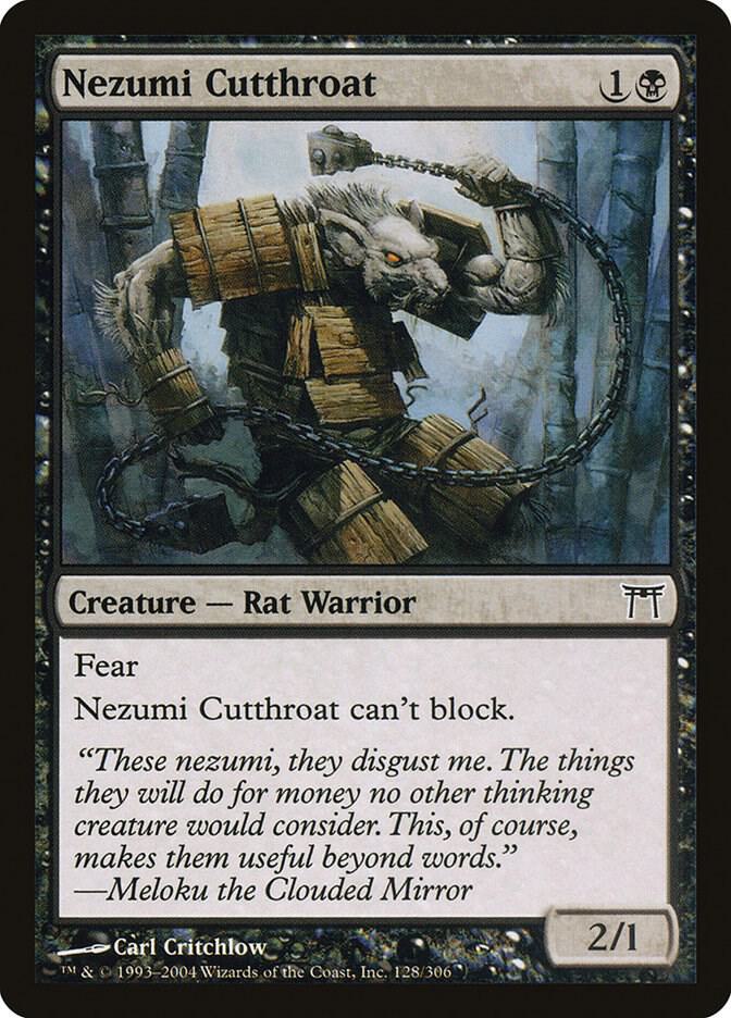 Nezumi Cutthroat 128 card from Champions of Kamigawa