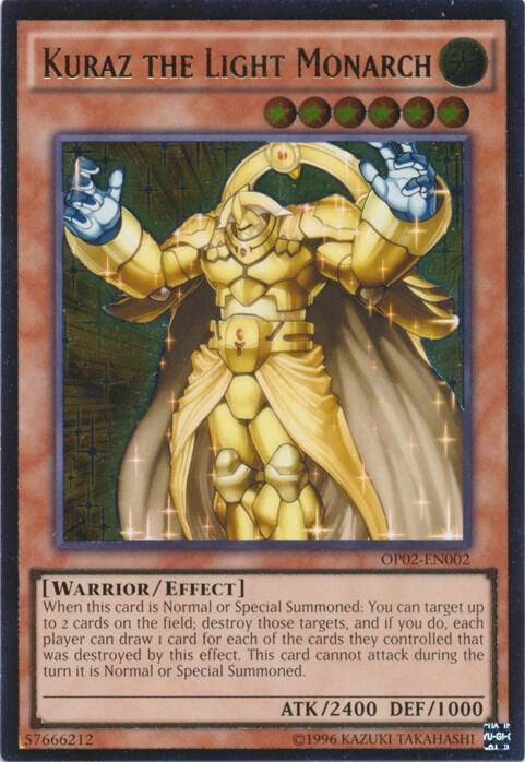 Kuraz the Light Monarch (UTR) OP02-EN002 card from OTS Tournament Pack 2