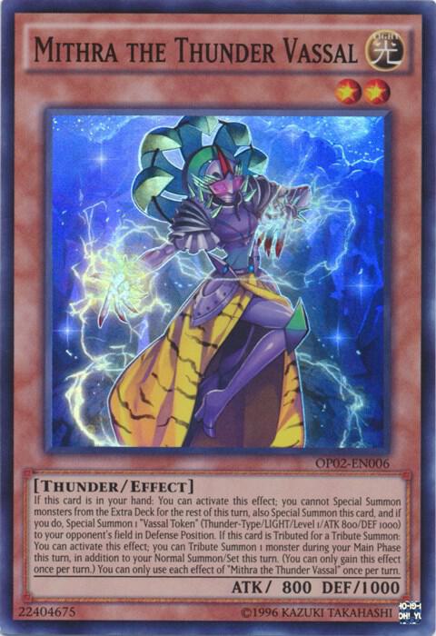 Mithra the Thunder Vassal OP02-EN006 card from OTS Tournament Pack 2