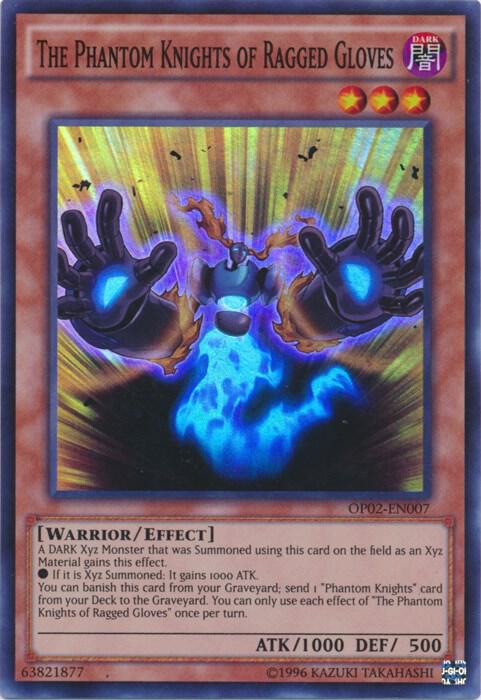 The Phantom Knights of Ragged Gloves OP02-EN007 card from OTS Tournament Pack 2