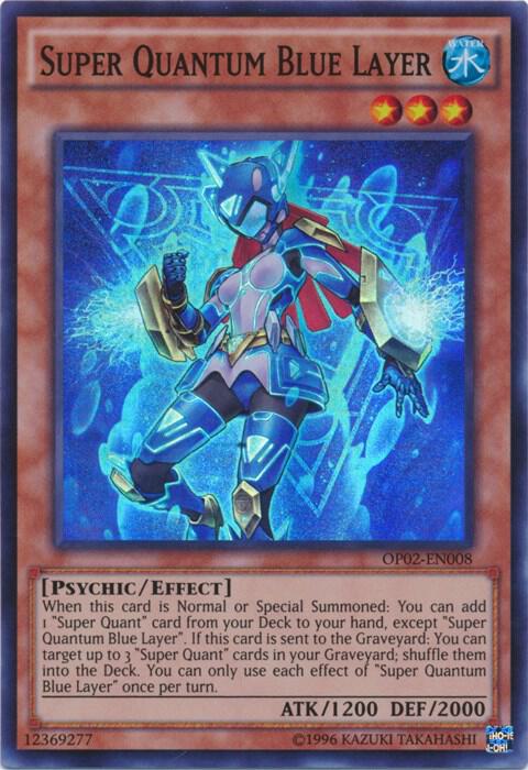 Super Quantum Blue Layer OP02-EN008 card from OTS Tournament Pack 2