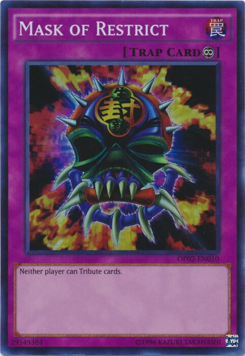 Mask of Restrict OP02-EN010 card from OTS Tournament Pack 2
