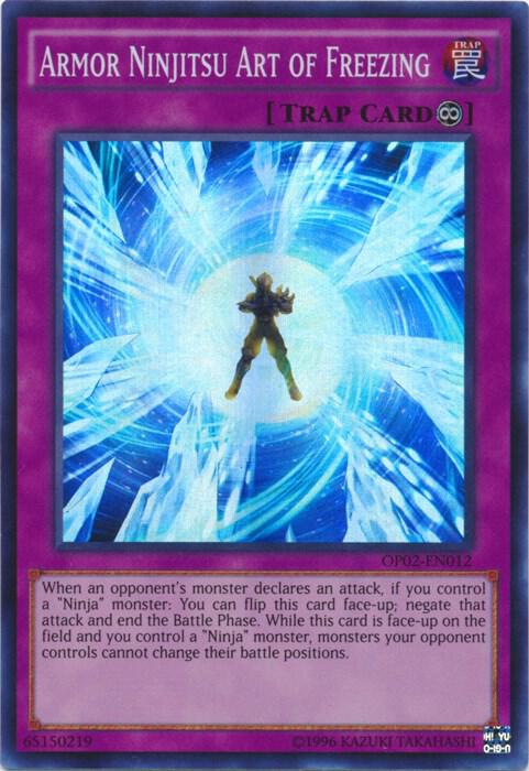 Armor Ninjitsu Art of Freezing OP02-EN012 card from OTS Tournament Pack 2