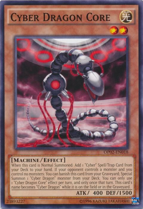 Cyber Dragon Core OP02-EN018 card from OTS Tournament Pack 2