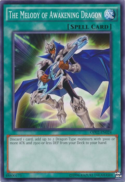 The Melody of Awakening Dragon OP02-EN024 card from OTS Tournament Pack 2