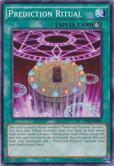 Prediction Ritual OP02-EN025 card from OTS Tournament Pack 2