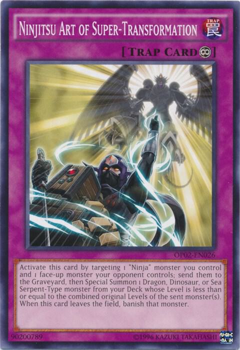 Ninjitsu Art of Super-Transformation OP02-EN026 card from OTS Tournament Pack 2