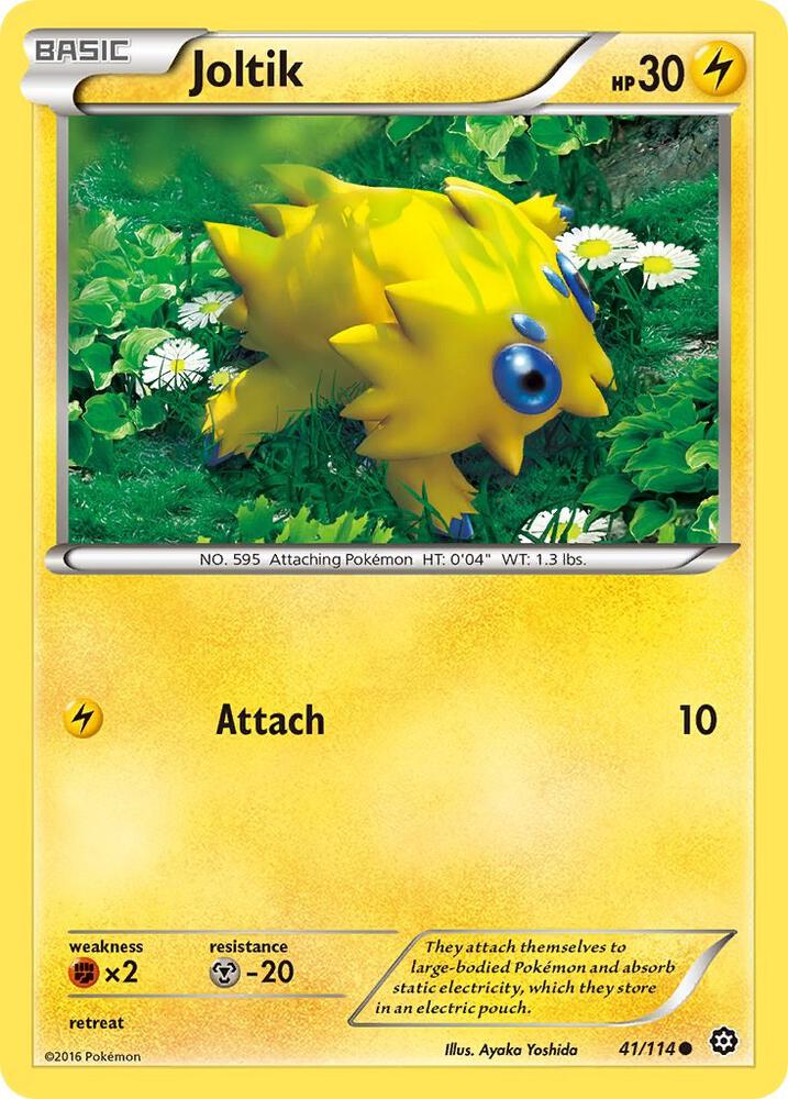 Joltik 41/114 card from XY - Steam Siege
