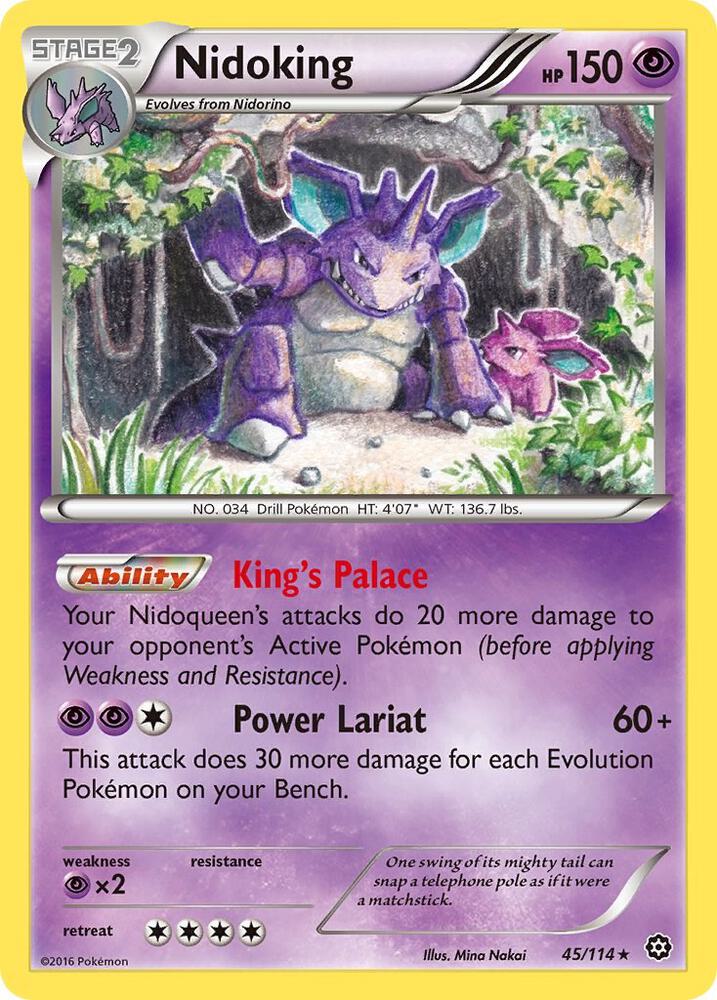 Nidoking 45/114 card from XY - Steam Siege