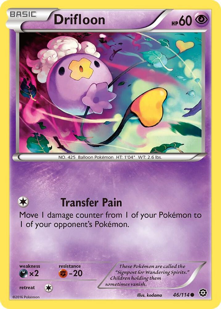 Drifloon 46/114 card from XY - Steam Siege