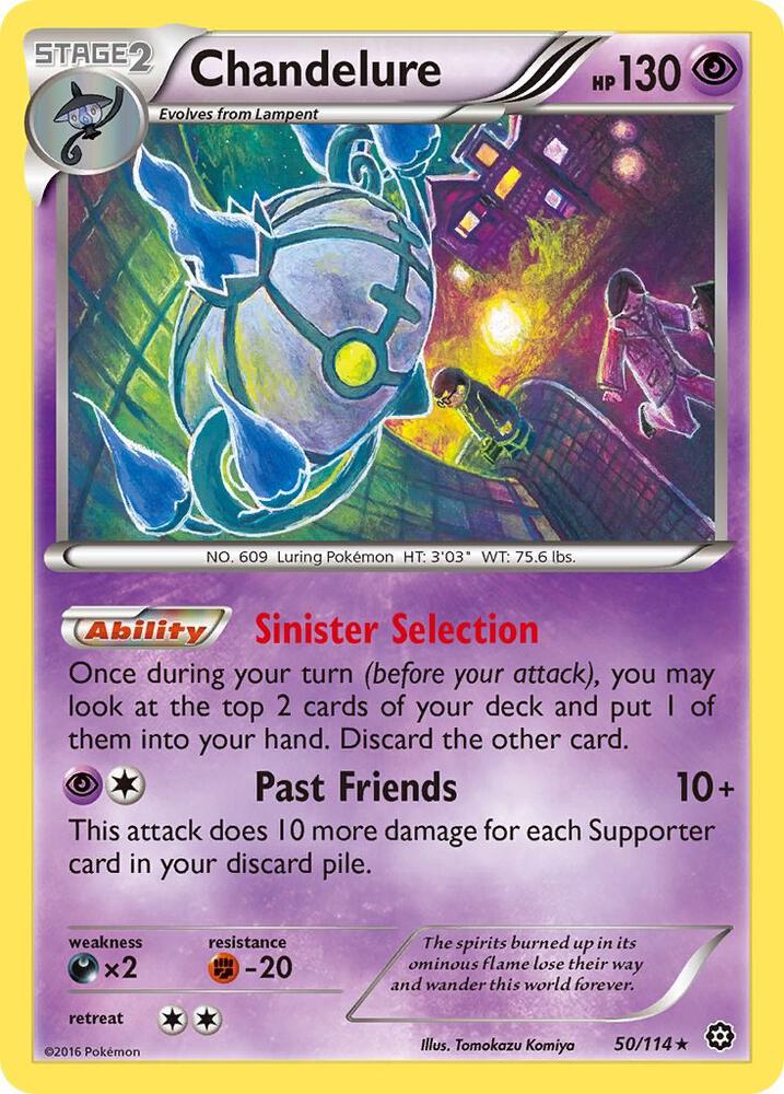 Chandelure 50/114 card from XY - Steam Siege