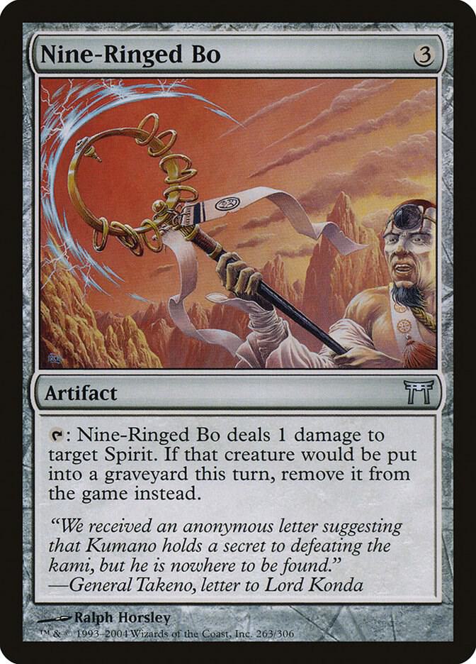 Nine-Ringed Bo 263 card from Champions of Kamigawa