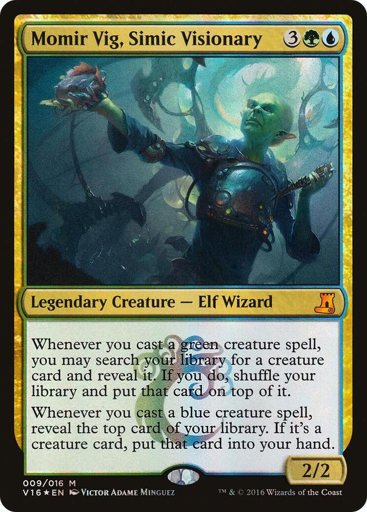 Momir Vig, Simic Visionary 9 card from From the Vault: Lore